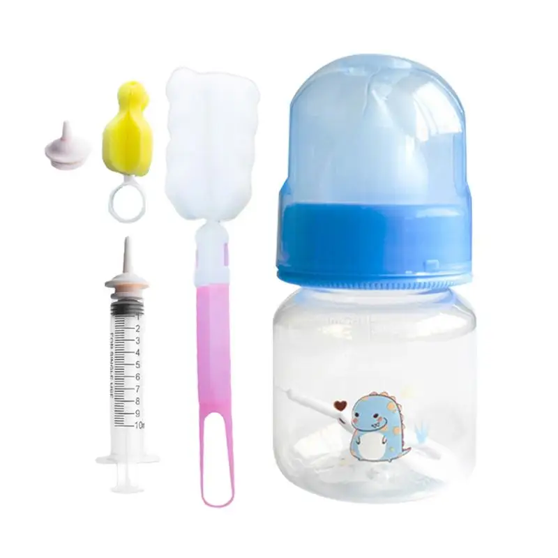 Puppy Bursing Bottles Kitten Bottles Milk Feeder Kitten Feeder Silicone Nipple Kitten Bottle Feeding Kit Milk Dispenser Pet