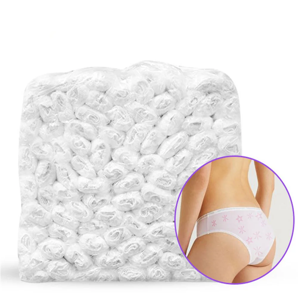 50 PCS Women G-string Underwear Breathable Disposable Panties Ladies One Time Use Underpants Stretch Briefs for Spa Travel