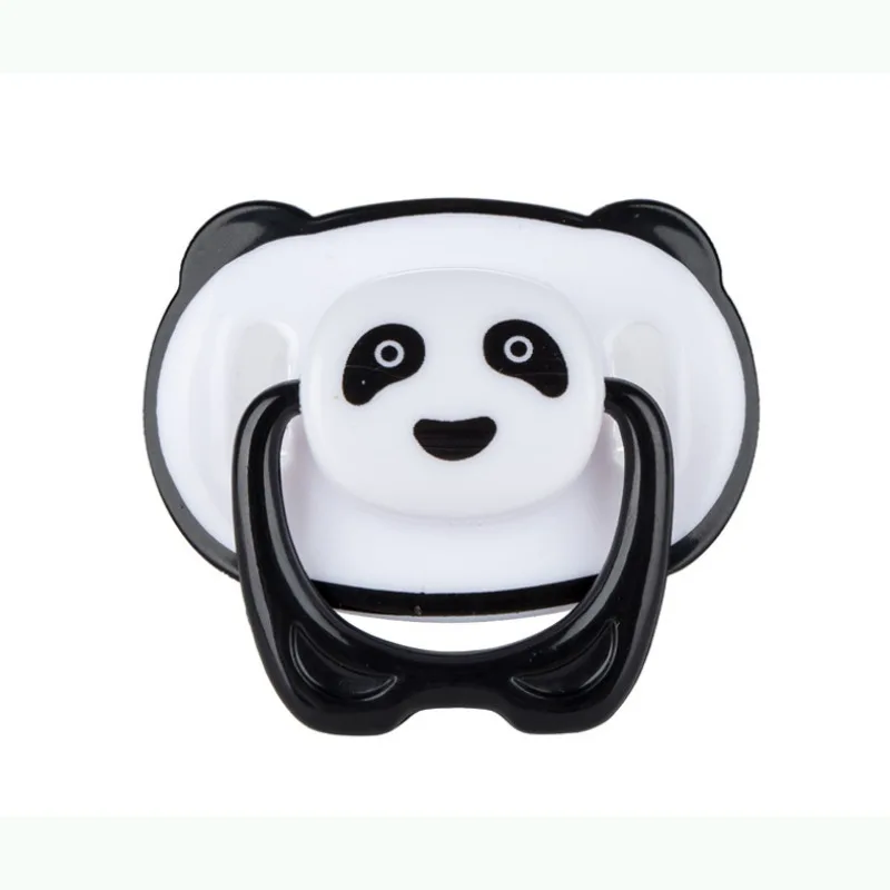 1PCS Cute Silicone Baby Pacifier Food Grade Silicone Newborn Soother BPA Free Cartoon Panda Nipple Baby Pacifier