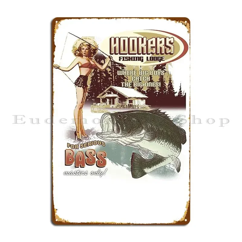Hookers Bar And Grill Metal Plaque Home Printed Wall Decor Cinema Club Tin Sign Poster