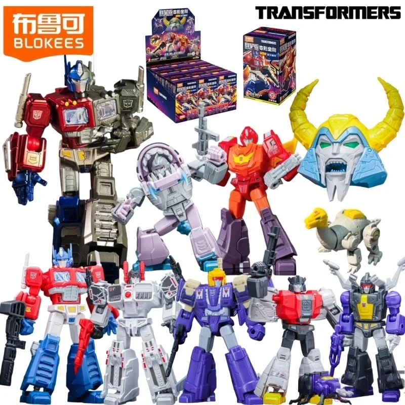 BLOKEES Transformers Star Edition 8 Blocs de construction à assembler UNICRON HEAD Optimus Prime Metroplex Modèle mobile Jouet Cadeau