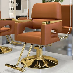 Chaise de Barbier Nordique Moderne, Mobilier de Coiffeur Ergonomique, Confortable et Luxueux, pour Salon de miles, Personnalisé
