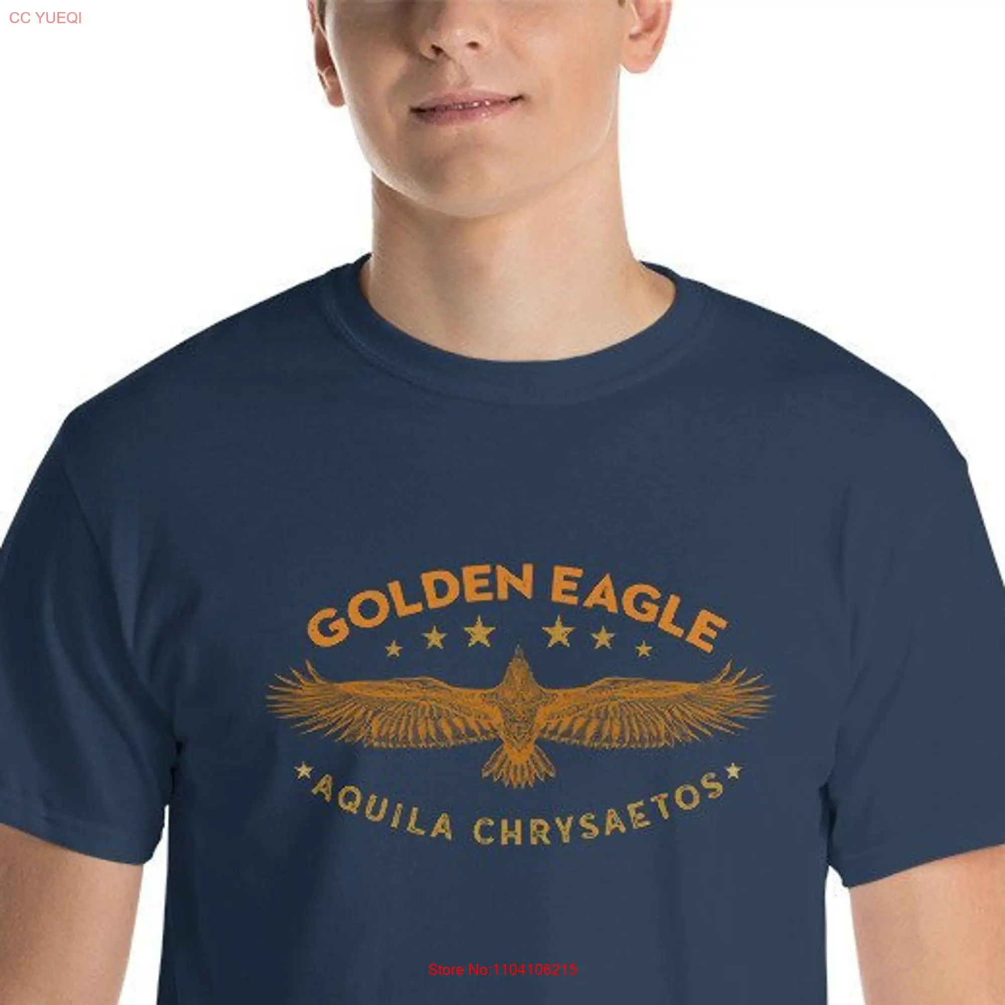 Golden Eagle  T Shirt for Birders Birding Birdwatchers Lovers Falconry Falconer and Austringers long or short sleeves