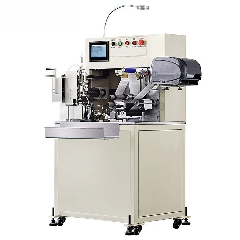 Numerical control semi-automatic wire wire folding labeling machine, labeling machine, wire labeling machine