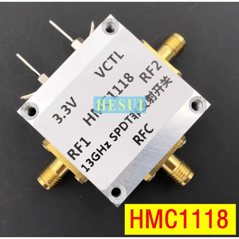 HMC1118 wideband, non-reflective single-pole double-throw (SPDT) switch 13GHz with CNC housing