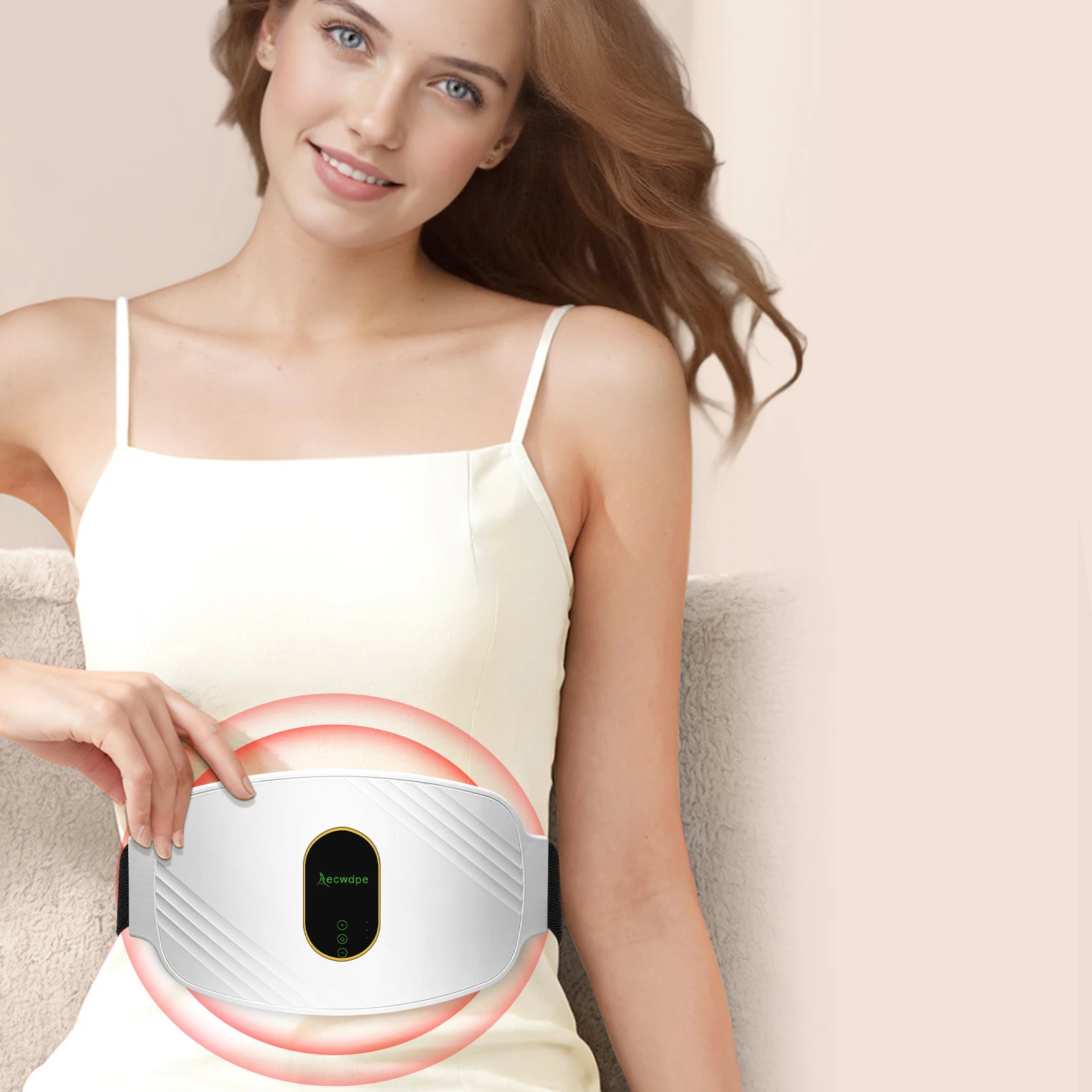 

Портативный USB-заряжаемый пояс для коррекции фигуры - вибрационный массажер для похудения, для использования дома и на улице, идеальный подарок на день рождения/Рождество