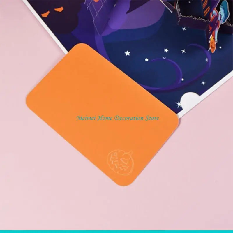 H7BF POP-UP HALLOWEEN CARCE Funny Pumpkin BAT بطاقة بريدية مع هدية يوم الأقداس المظروف