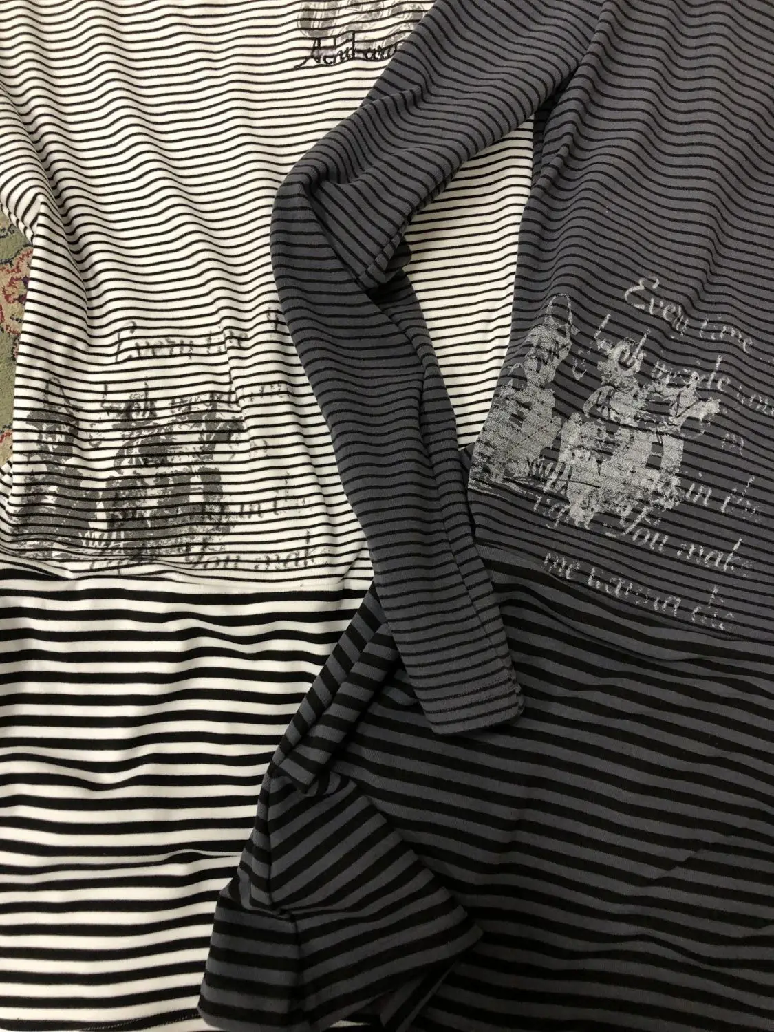 Y2k ثقافة فرعية فستان طويل الأكمام فاسق نمط جزء فستان المرأة عادية مخطط طباعة الحلو فتاة اليابانية تي شيرت على طراز هاراجوكو الخريف