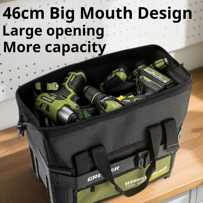 Thickened Wear-Resistant Tool Bag Lightweight Waterproof Storage Bag Construction Maintenance Electrician Hardware Tools