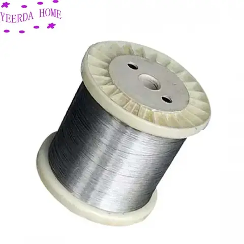 304 316 스테인리스 스틸 스트랜드, 미디엄 하드 미세 와이어, 소프트 싱글 와이어, 0.1 ~ 0.8mm, 사용자 정의 및 도매, 100m 길이