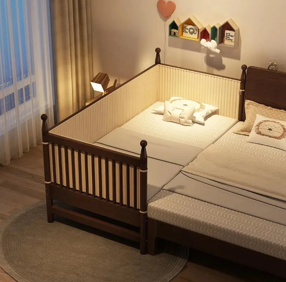 

Детская кровать из массива дерева с ограждением: детская кроватка на заказ