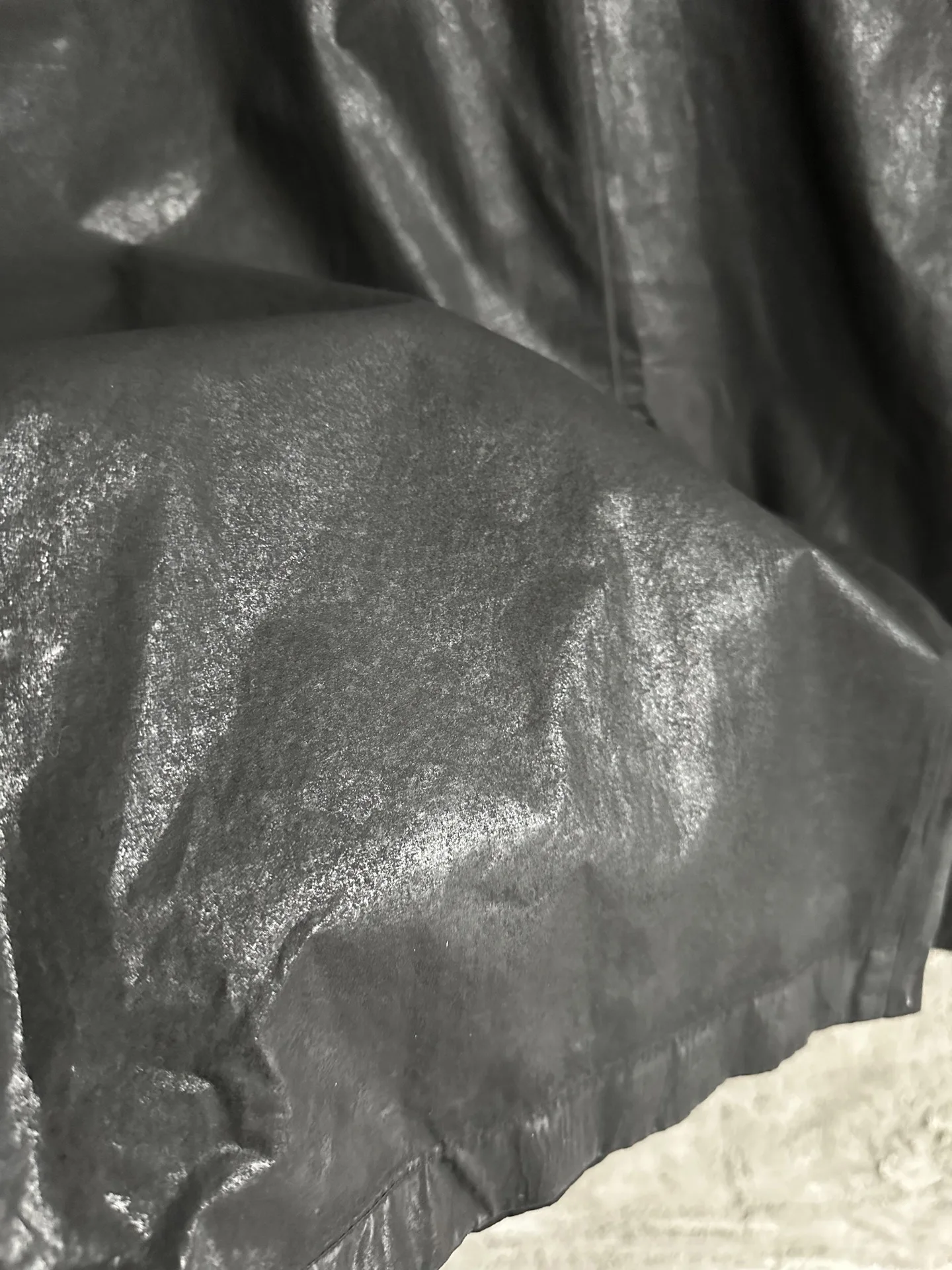 جينز رجالي من Owen Seak مصنوع من قماش الدنيم بالشمع الزيتي كلاسيكي قوطي للرجال مطلي غير رسمي عالي الشارع مستقيم الهيب هوب جينز متين سروال فضفاض