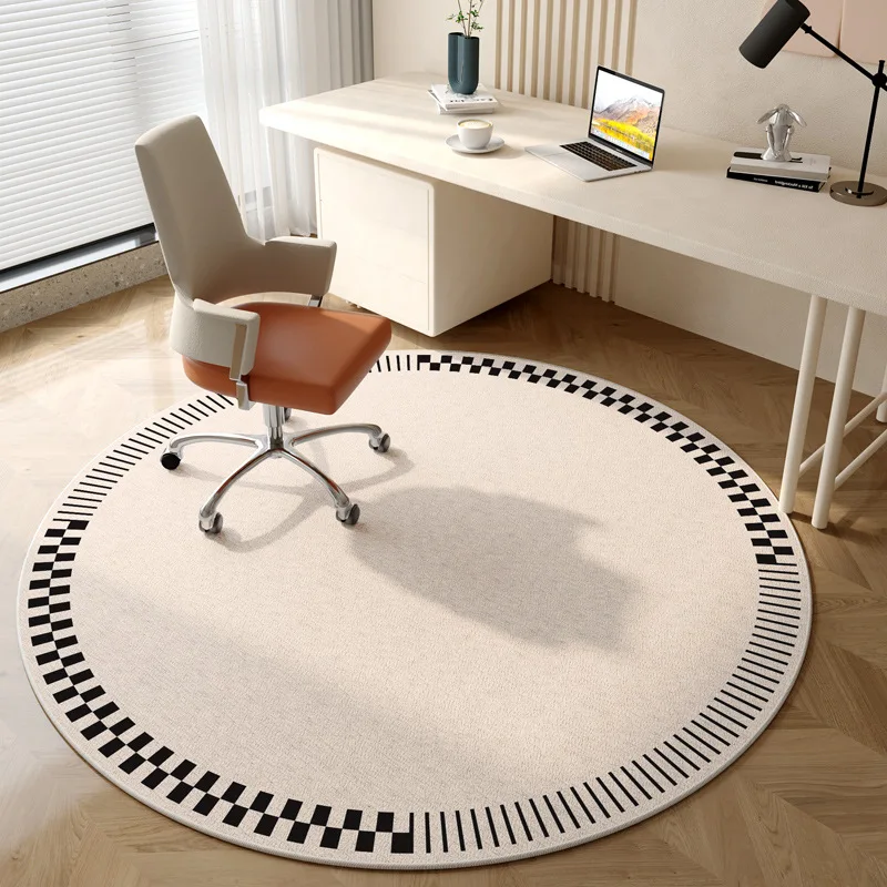 Modern Abstract Round Rug Flannel Printed Carpet Office Home Decor Cozy Floor Mat Love Home Design Soft Indoor Carpet
