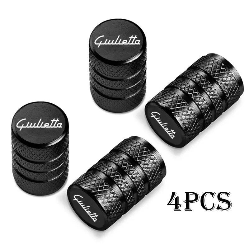 Car Wheel Tire Valve Caps Tyre Stem Covers Airdust Waterproof For alfa romeo Giulietta Auto Accessories