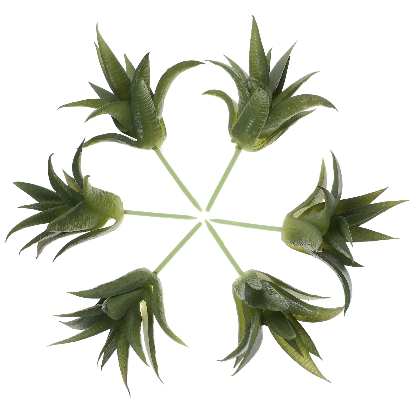 

6pcs Artificial Succulents Plants Decor Indoor PVC Small Arrangements Centerpiece Fake Greenery Desk TableDecorations High