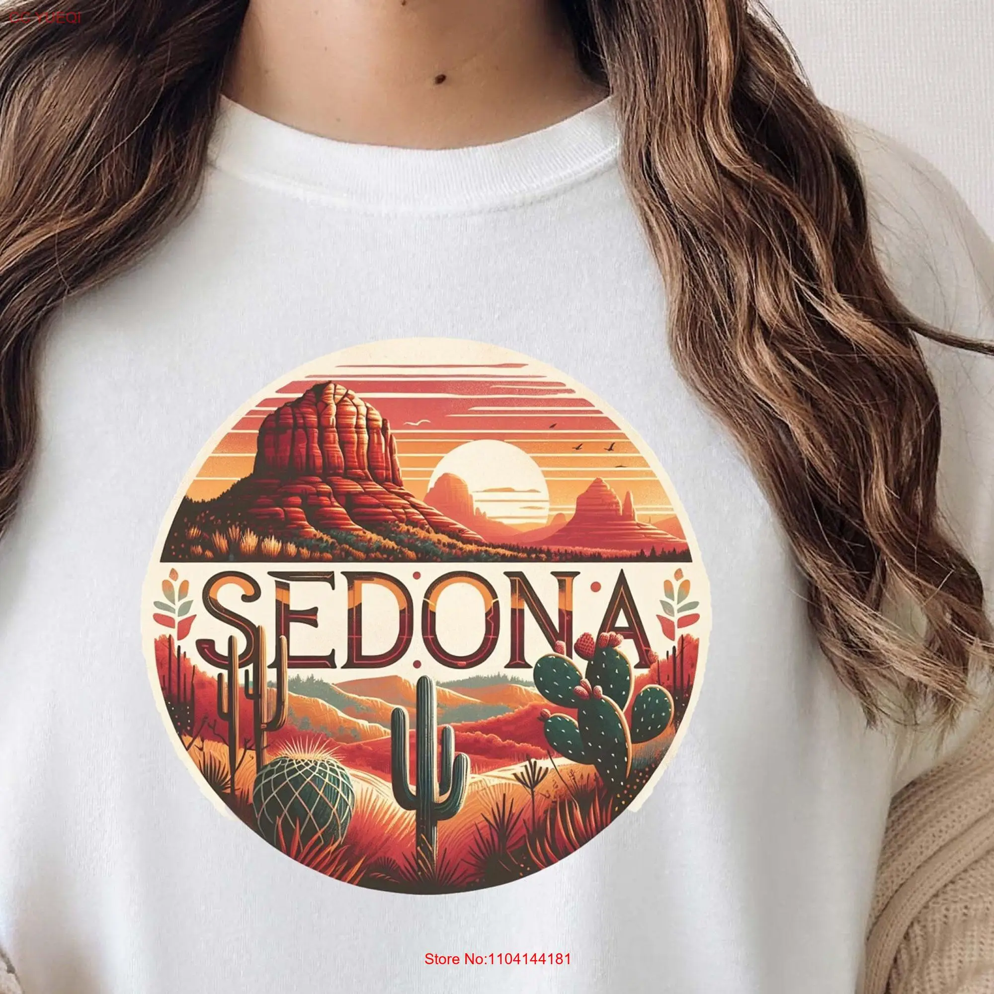 Sedona Traveler T Shirt Comfort Colors Arizona AZ for Mother Mother's Day ing  long or short sleeves