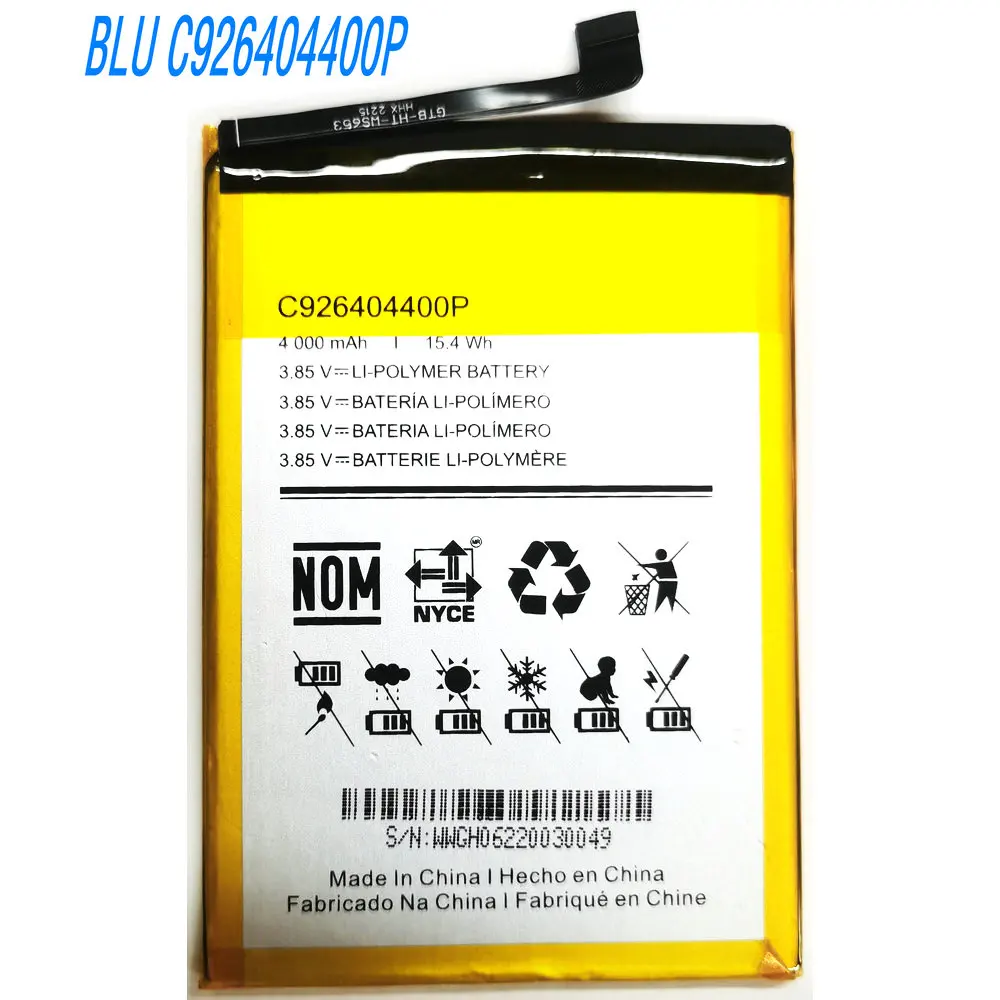 

3.85V 4000mAh High Quality Original C926404400P Battery For BLU Mobile Phone