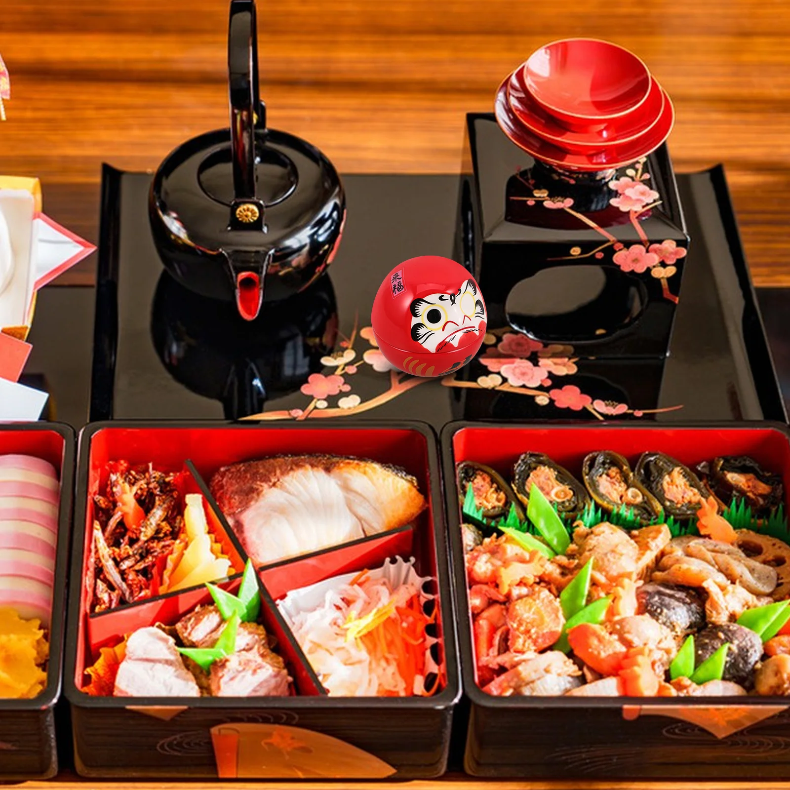 

Japanese Ceramic Ornament Mini Zen Porcelain Table Statue Small Figurines New Year Decor Small