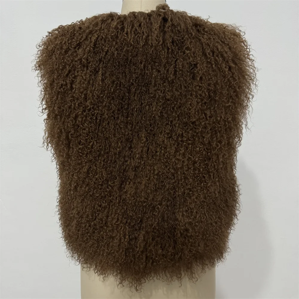 เสื้อแจ็คเก็ตขนแกะมองโกเลียแท้ แฟชั่นสตรีทสุดฮิต