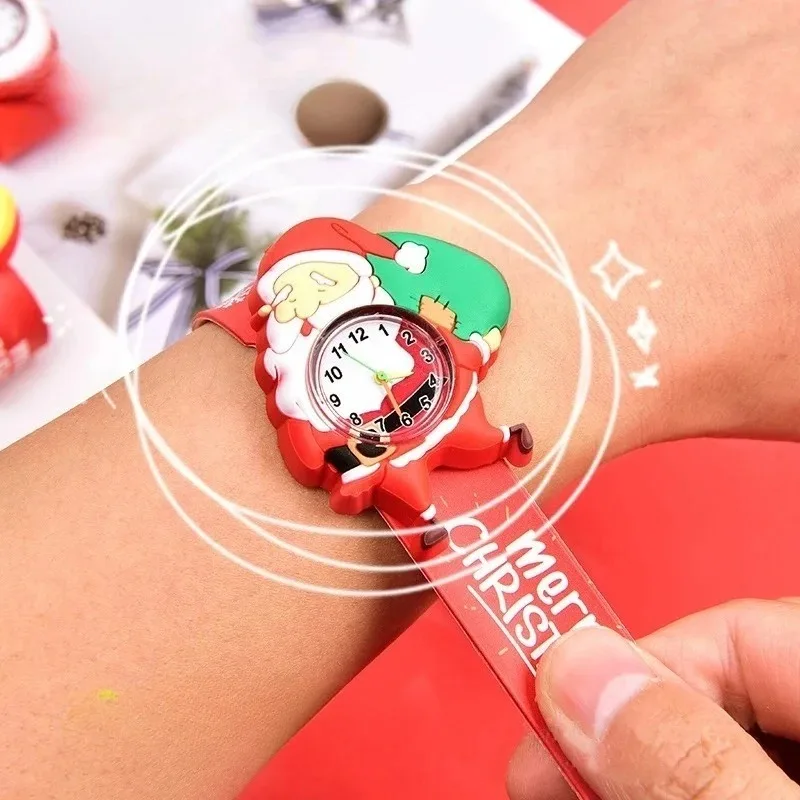 Christmas Gift Cartoon Pop Circle Watch for Kindergarten Class Birthday Sharing Electronic Watch Fun Kids Gift for Boys Girls