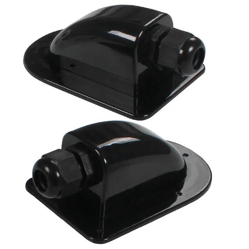 UV-Resistant White ABS Plastic RV Accessories IP67 Waterproof Solar Double Entry Junction Box Caravan Camper Motorhome
