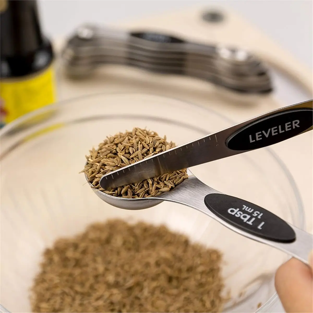 Home Tool 13 Pack Measuring Cups Baking Seasoning Set with Measuring Scale, Cooking and Coffee Measuring Spoons Stainless Steel