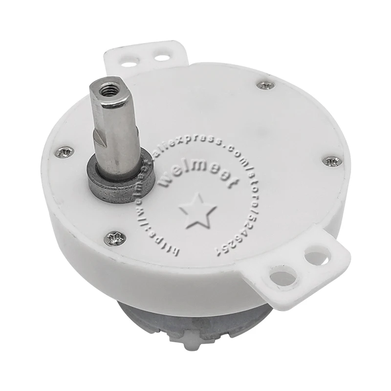 

DC3V 5V 6V 12V 24V JS-50T POM Plastic Gear Gearbox Speed Reduction Gear Motor Dual Flat Tapping Shaft
