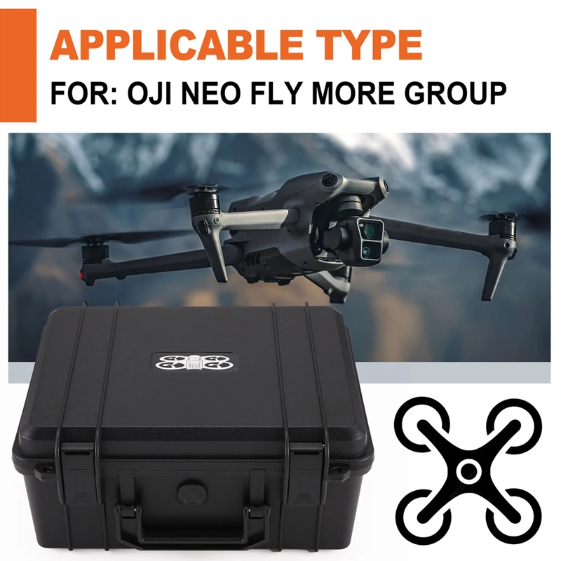 Drone Storage Box For DJI NEO Fly More Combination Portable Bag Explosion-Proof Box Outdoor Portable Waterproof Box