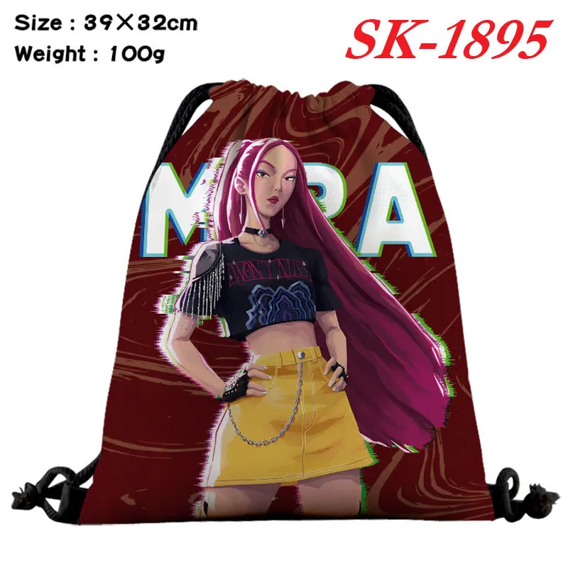 Brand New K-POP Witch Hunters Cartoon Anime Merchandise Full-Colour Drawstring Storage Pouch Backpack Storage Bag
