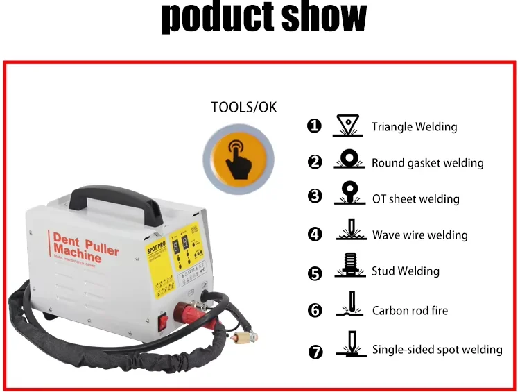 Hot Sale Electric Repair Machine Car Dent Puller Spotter for Car Repairing view 6