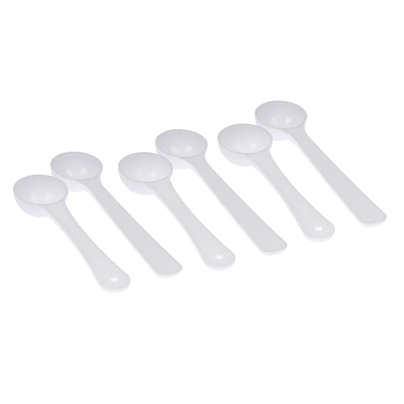 20PCS/lot 1g Measuring Spoon Professional Plastic Scoops/Spoons For Food/Milk/Washing Powder/Medcine White
