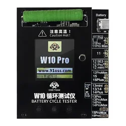 OSS Team W10 Battery Life Pop Up Tester Quickly Increase iPhone 11 12 13 14 15 Pro Max Battery Health and Replace Battery Tools