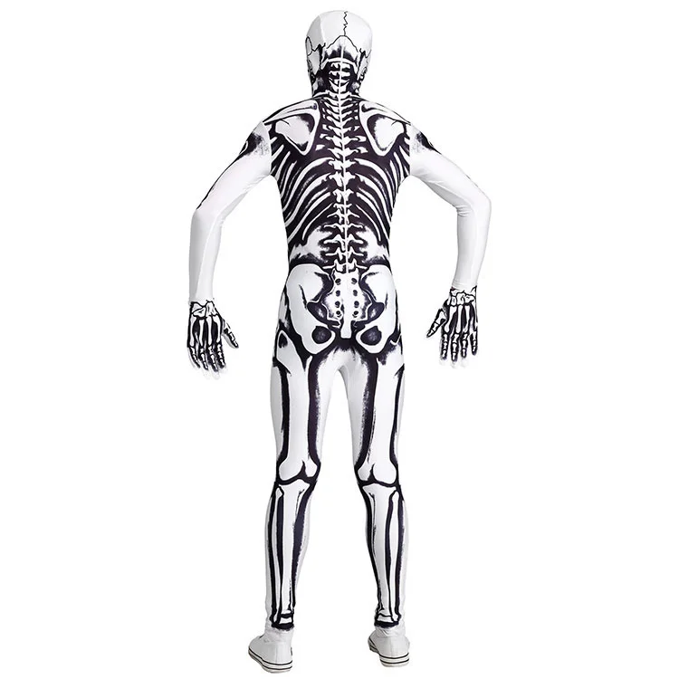 Halloween Cosplay Costume aldult Children's Skull Horror Skeleton Clothes Scary Funny Parent-child Role-playing Party Realistic