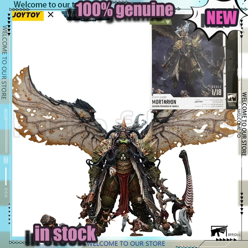 

In Stock 1/18 JOYTOY Warham 40K Mortarion Daemon Primarch of Nurgle Action Figure with Scythe & Lantern Collectible Toy Models