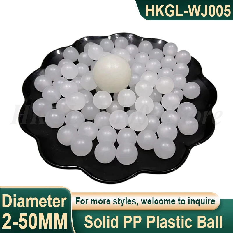 

2-50mm Solid PP Plastic Ball Polypropylene PP Ball White Smooth Round Bead Ball Plastic Ball