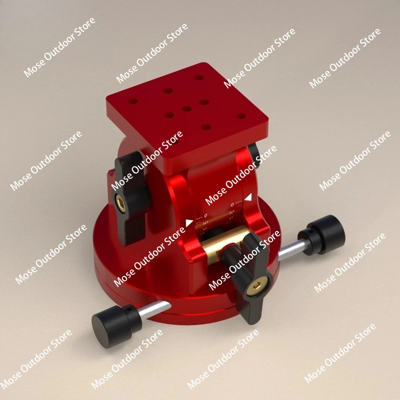 Equatorial Mount Base with Latitude Adjustment - High Load Capacity (39kg), Dovetail Slot, Anti-Detachment Design