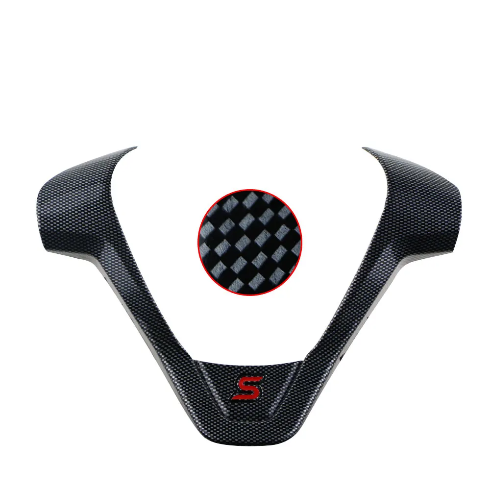 Pegatinas para Ford New Fiesta MK7 Ecosport Figo B-MAX KA + cubierta para volante embellecedor pegatina decorativa accesorios ABS