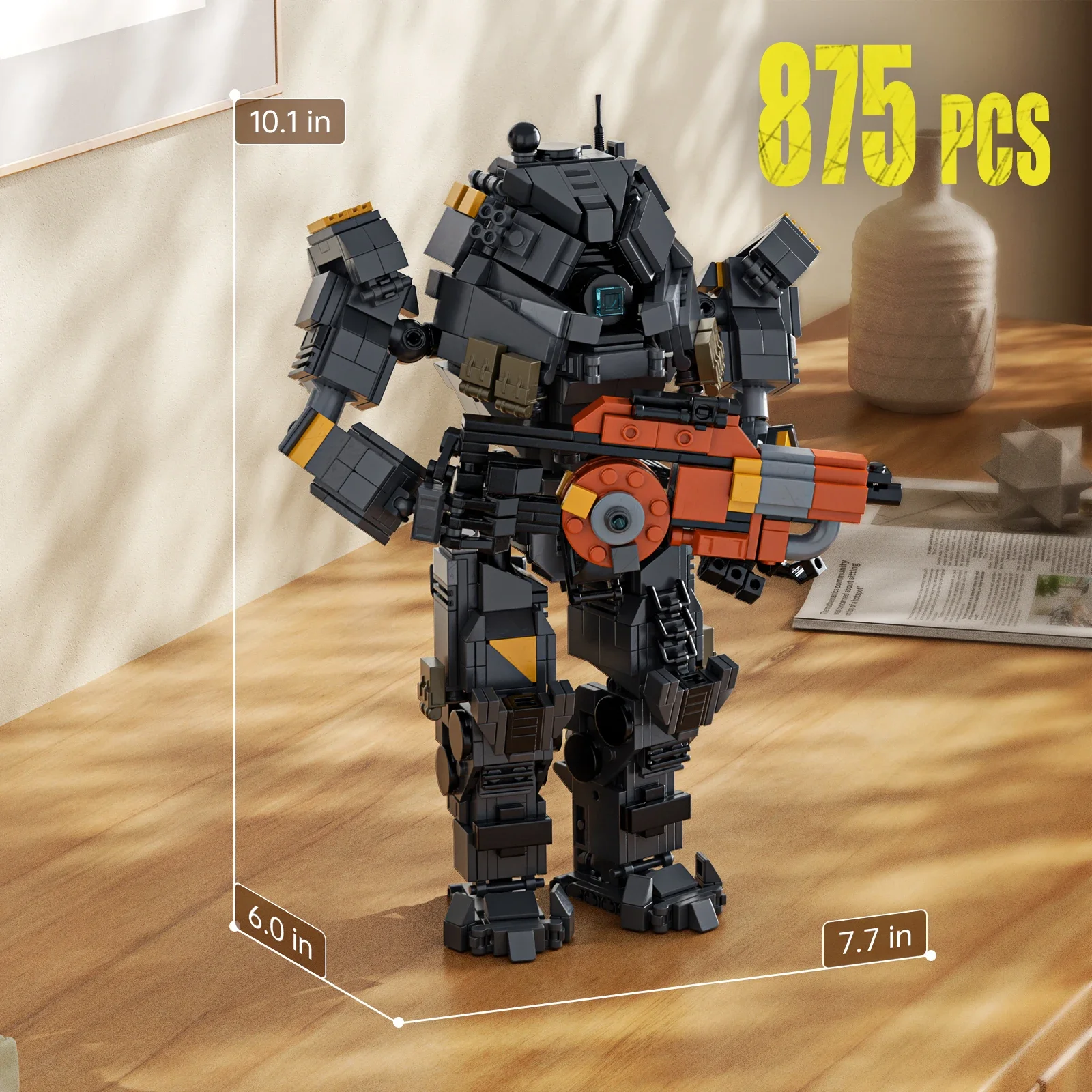 MOC Ideas Game Battle Robot Lon-class Titan Mecha Model Titanfalls Robot Building Blocks Set DIY Kids Puzzle Toys Birthday Gift