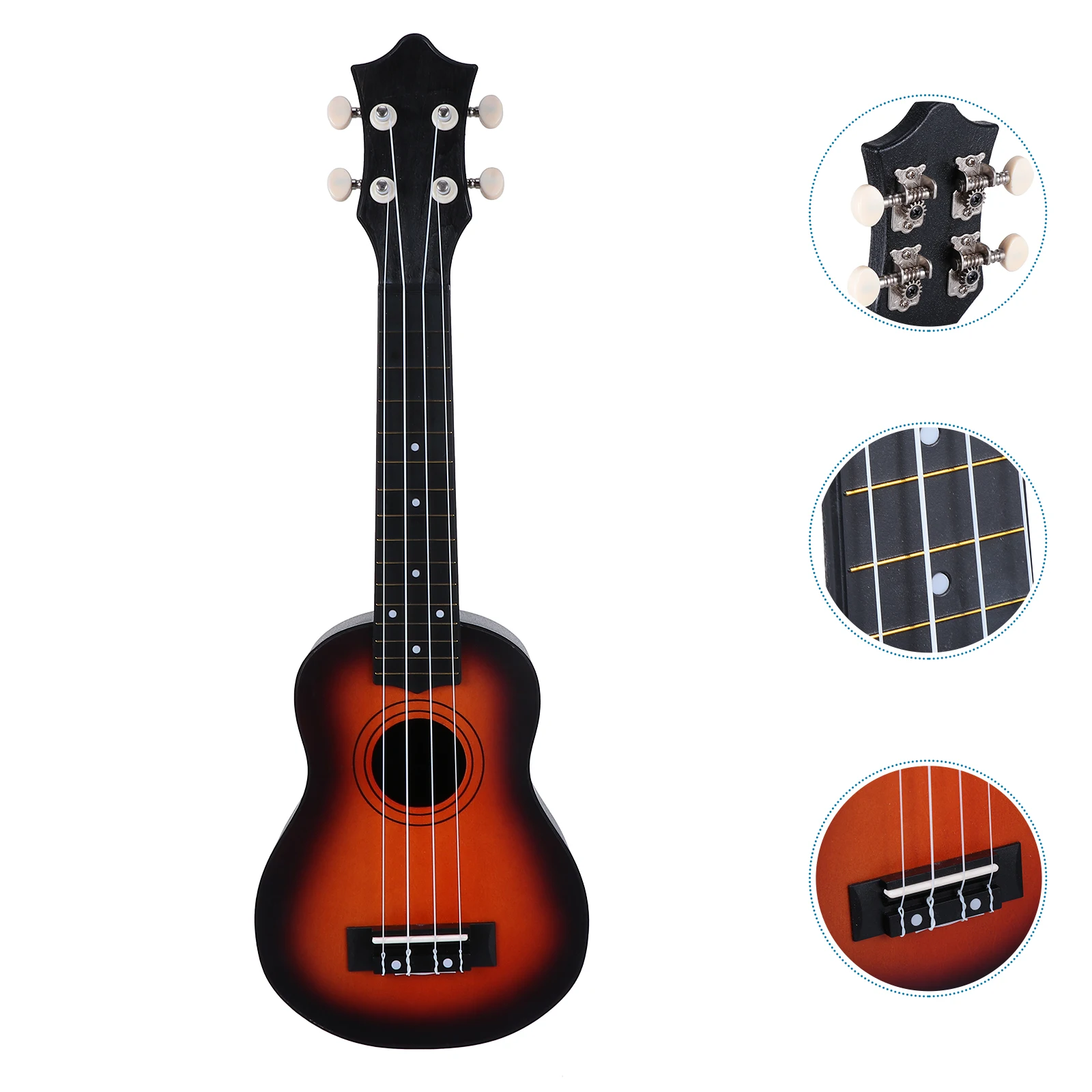 

12 Inches Ukulele Set Small Guitar For Beginner Lightweight Musical Instrument Easy To Learn Child Safe Materials Festival