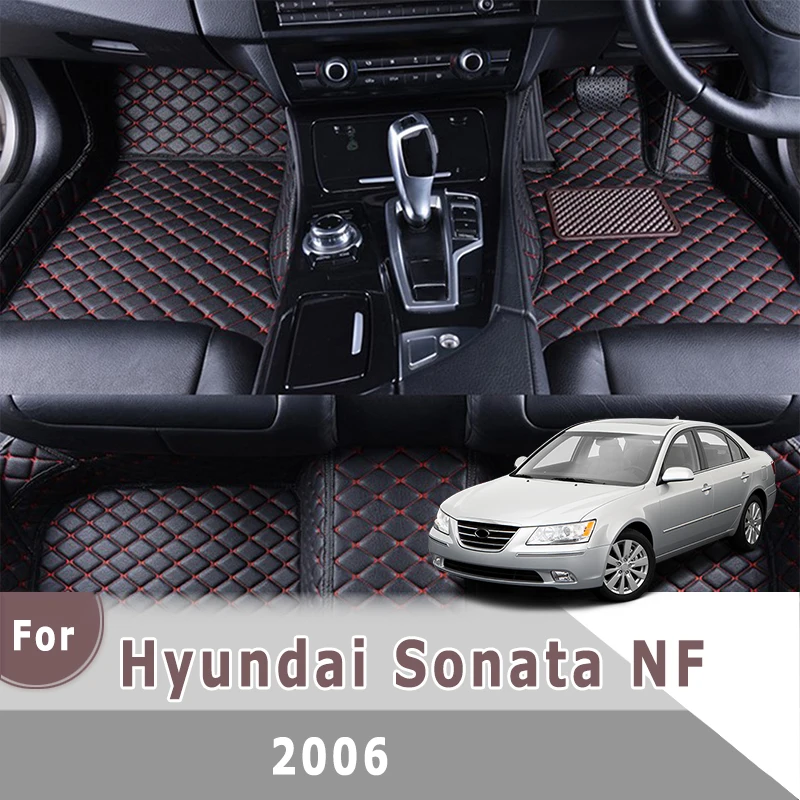 

RHD Car Floor Mats For Hyundai Sonata NF 2006 Artificial Leather Carpet Custom Auto Interior Accessories Car Styling Foot Pad