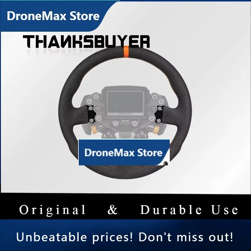 DroMaSimagic Zeus Sport Racing Steering Wheel 310/320/330mm Leather Suede Rim With Optional MagicDash Display
