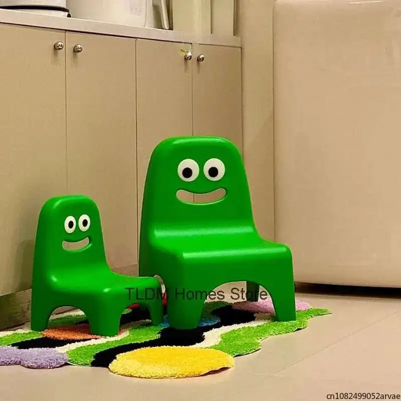 

New Trendy Toy Stool, Baby Chair, Sturdy and Durable, PP Environmentally Friendly Material, Green Mini Stool, Home Furniture
