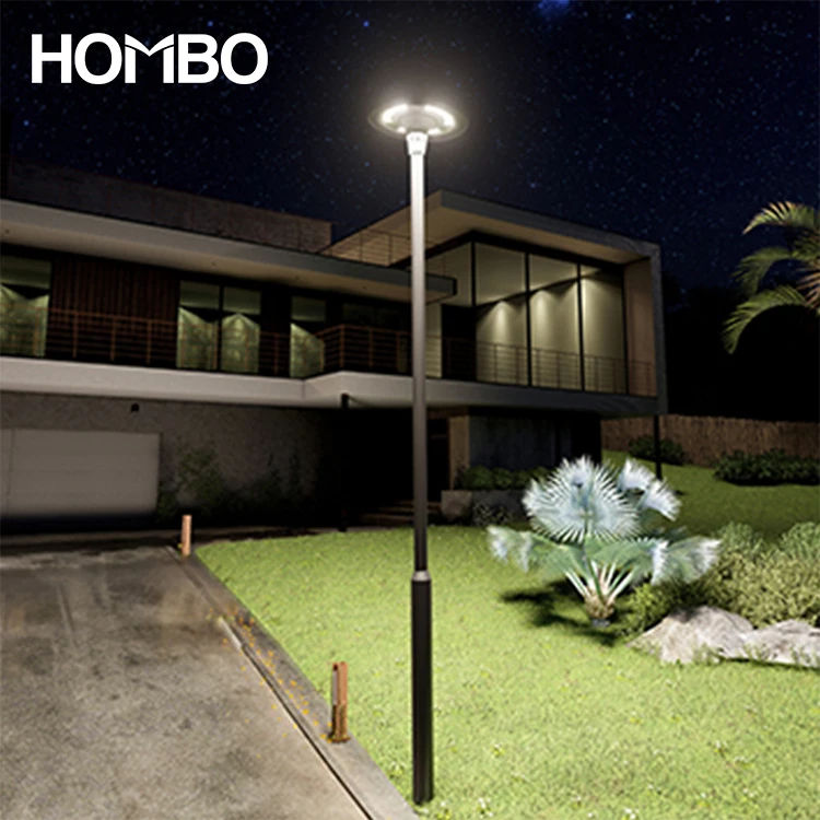 HOMBO Aluminium Waterproof Ip65 Pole Lamp Park Landscape Post Top Outdoor LED Garden Light