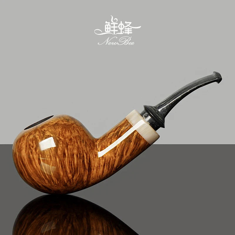 

Handmade Old Style Men's Pipe NewBee Bee Rock Rosewood Traditional Filter Smoking Pipe Free Style from China