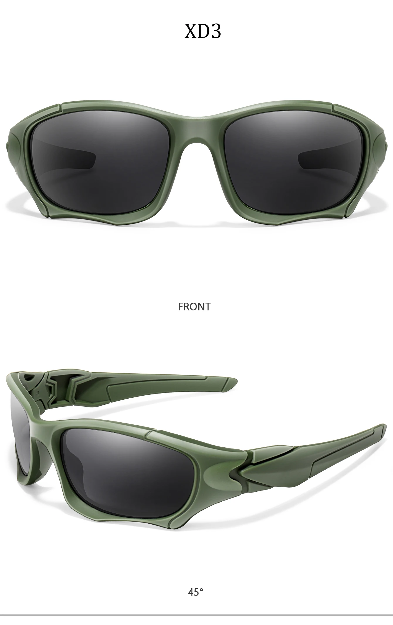 Klassische polarisierte Sonnenbrille für Damen und Herren, UV-Schutz, Fahren, Radfahren, Wandern, Angeln, Brillen mit ovalen Gläsern – Detail 9