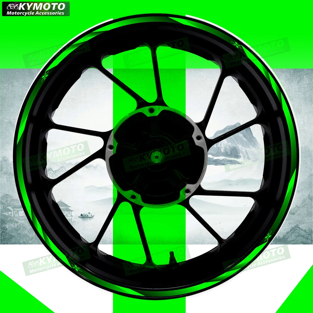 

Аксессуары для мотоциклов Honda X, 17-дюймовые наклейки на ступицу переднего и заднего колеса, обтекатель, модифицированные светоотражающие наклейки, украшение