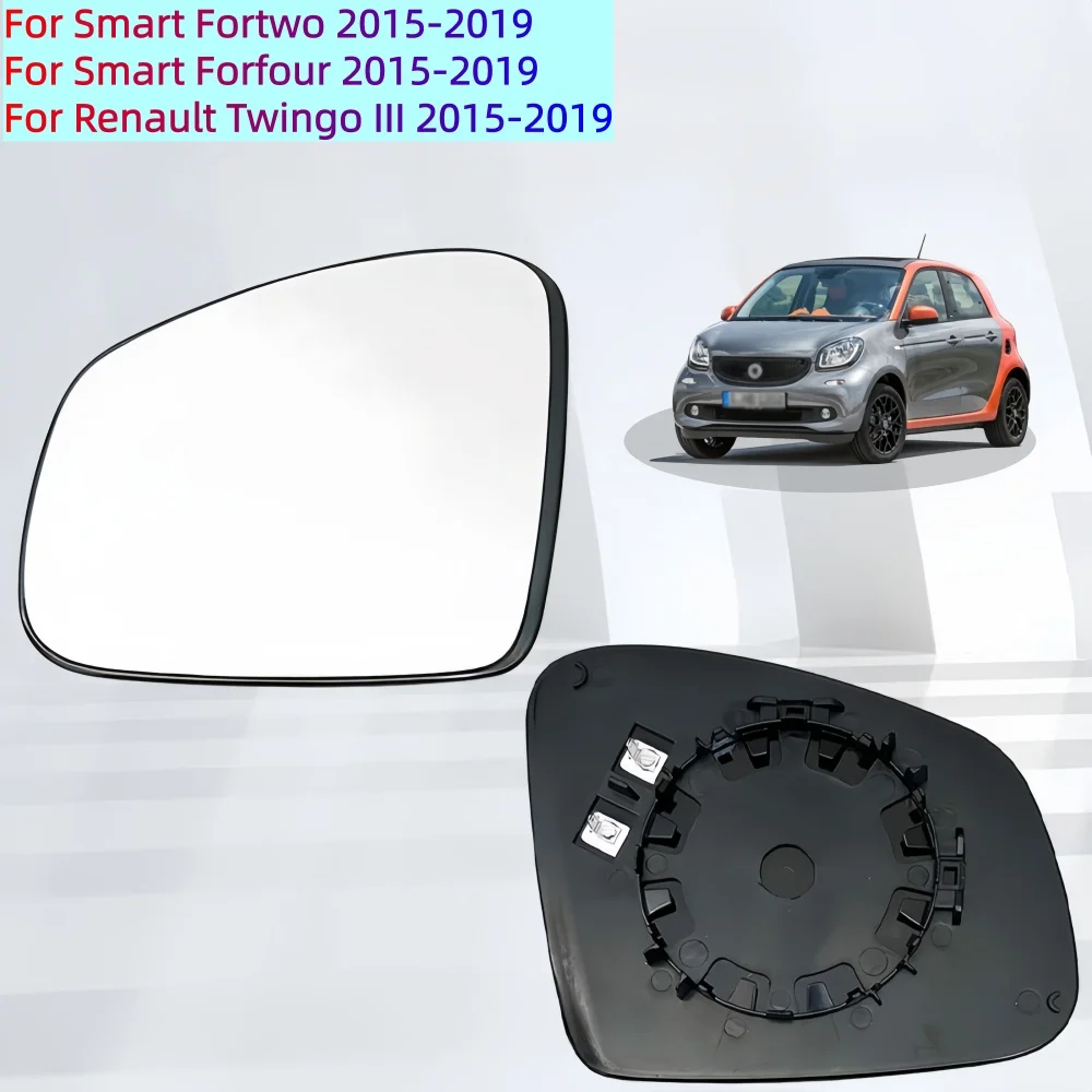 

For 2015-2019 Mercedes-Benz Smart Renault Twingo Heated Rearview Mirror Glass A0998116600 A0998116400 963668110R 963650968R