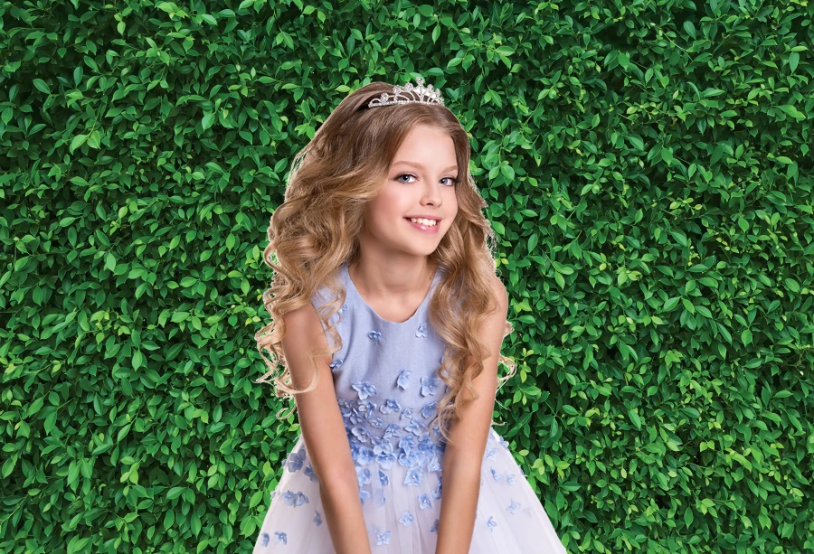 Fondo de hojas verdes de hierba, Fondo de fotografía de retrato de boda para fiesta de cumpleaños de bebé, jungla Tropical de verano para estudio fotográfico