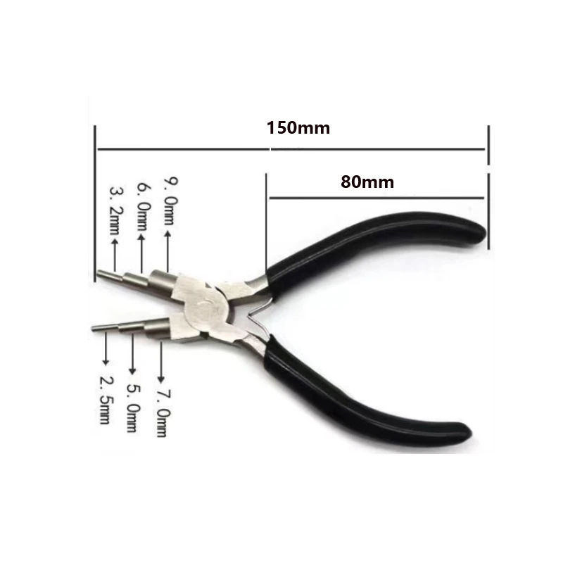 1PC Multi-step Ring Looping Plier Making Looper Wire Texture Head Pliers  Suitable for Artistic Project Professional Hand Tools