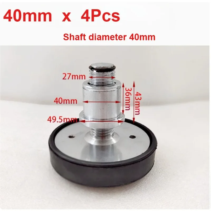 

4Pcs Shaft Diameter 40mm Car Lift Rubber tray Heightening Feet Plus High Leg Pad